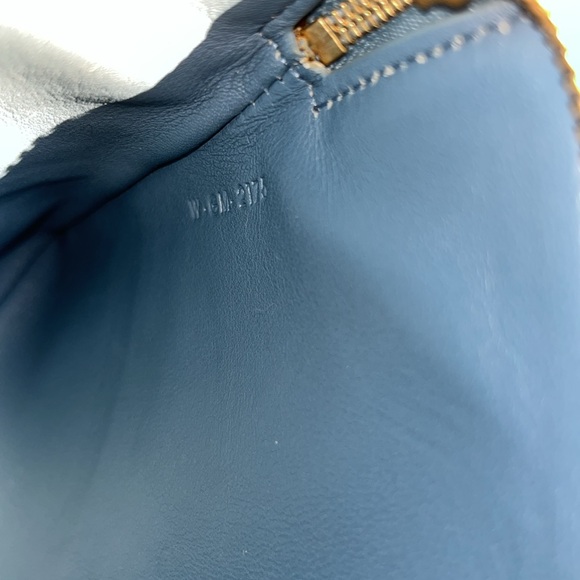 Celine bi-color clutch (navy and light blue) minor scratch and scuff on back! - Picture 14 of 16